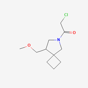 molecular formula C11H18ClNO2 B1478951 2-氯-1-(8-(甲氧甲基)-6-氮杂螺[3.4]辛烷-6-基)乙酮 CAS No. 2090913-50-9