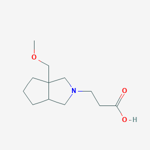 3-(3a-(methoxymethyl)hexahydrocyclopenta[c]pyrrol-2(1H)-yl)propanoic acid