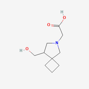 molecular formula C10H17NO3 B1478957 2-(8-(Hydroxymethyl)-6-azaspiro[3.4]octan-6-yl)acetic acid CAS No. 2091575-46-9