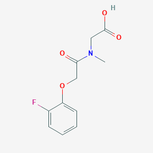 molecular formula C11H12FNO4 B14789573 N-(2-(2-Fluorophenoxy)acetyl)-N-methylglycine 