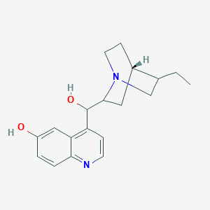 molecular formula C19H24N2O2 B14789576 4-[[(4S)-5-ethyl-1-azabicyclo[2.2.2]octan-2-yl]-hydroxymethyl]quinolin-6-ol 