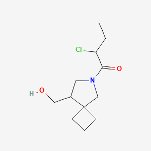 2-Chloro-1-(8-(hydroxymethyl)-6-azaspiro[3.4]octan-6-yl)butan-1-one