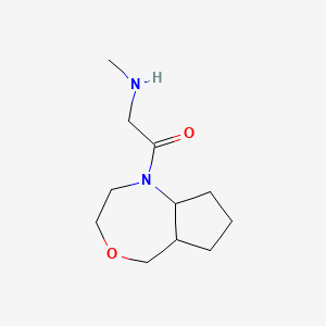 molecular formula C11H20N2O2 B1478965 2-(methylamino)-1-(octahydro-1H-cyclopenta[e][1,4]oxazepin-1-yl)ethan-1-one CAS No. 2098073-17-5