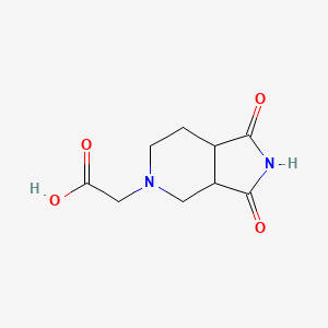 molecular formula C9H12N2O4 B1478966 2-(1,3-二氧代八氢-5H-吡咯并[3,4-c]吡啶-5-基)乙酸 CAS No. 2098001-26-2