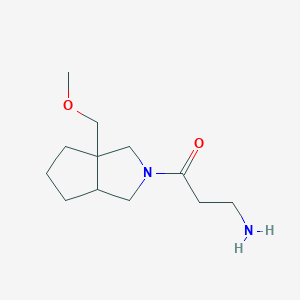 3-amino-1-(3a-(methoxymethyl)hexahydrocyclopenta[c]pyrrol-2(1H)-yl)propan-1-one