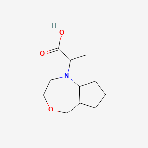 2-(octahydro-1H-cyclopenta[e][1,4]oxazepin-1-yl)propanoic acid