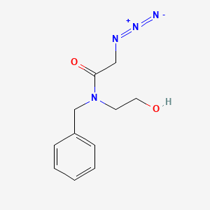 molecular formula C11H14N4O2 B1478976 2-azido-N-benzyl-N-(2-hydroxyethyl)acetamide CAS No. 2098104-57-3