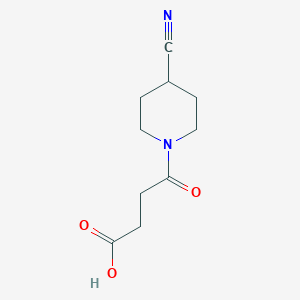 molecular formula C10H14N2O3 B1478977 4-(4-氰基哌啶-1-基)-4-氧代丁酸 CAS No. 2098111-02-3