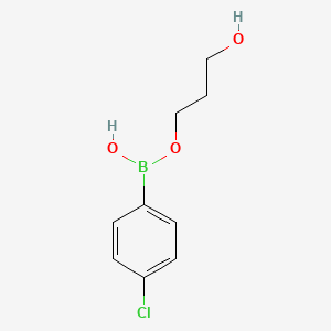 molecular formula C9H12BClO3 B14789770 3-Hydroxypropyl hydrogen (4-chlorophenyl)boronate 