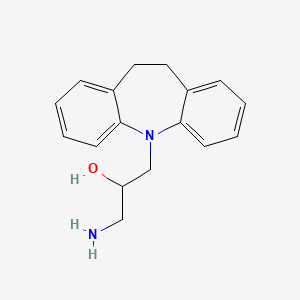 molecular formula C17H20N2O B14789785 1-Amino-3-(10,11-dihydro-5H-dibenzo[b,f]azepin-5-yl)propan-2-ol 