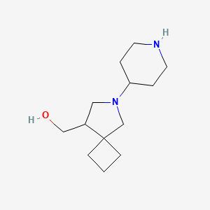 molecular formula C13H24N2O B1478982 (6-(Piperidin-4-yl)-6-azaspiro[3.4]octan-8-yl)methanol CAS No. 2098115-94-5