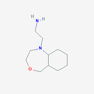 molecular formula C11H22N2O B1478983 2-(octahydrobenzo[e][1,4]oxazepin-1(5H)-yl)ethan-1-amine CAS No. 2098115-97-8