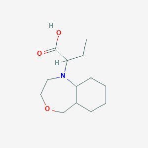 molecular formula C13H23NO3 B1478984 2-(octahydrobenzo[e][1,4]oxazepin-1(5H)-yl)butanoic acid CAS No. 2097946-88-6