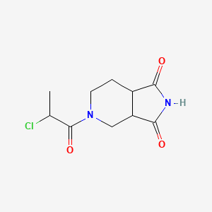 molecular formula C10H13ClN2O3 B1478985 5-(2-chloropropanoyl)hexahydro-1H-pyrrolo[3,4-c]pyridine-1,3(2H)-dione CAS No. 2097956-76-6