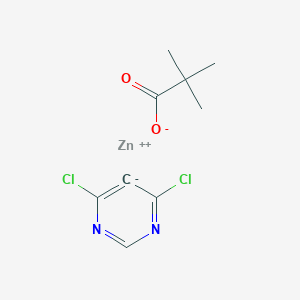 zinc;4,6-dichloro-5H-pyrimidin-5-ide;2,2-dimethylpropanoate