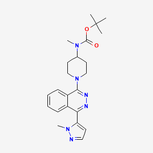 tert-butyl methyl(1-(4-(1-methyl-1H-pyrazol-5-yl)phthalazin-1-yl)piperidin-4-yl)carbamate