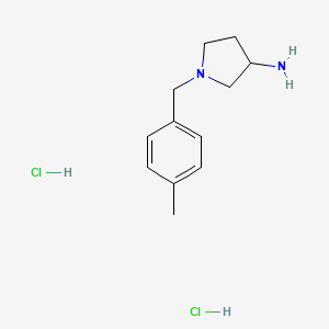 1-[(4-Methylphenyl)methyl]pyrrolidin-3-amine;dihydrochloride