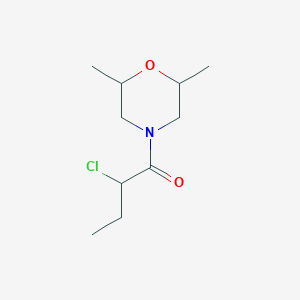 molecular formula C10H18ClNO2 B1478989 2-Chloro-1-(2,6-dimethylmorpholino)butan-1-one CAS No. 2098073-84-6