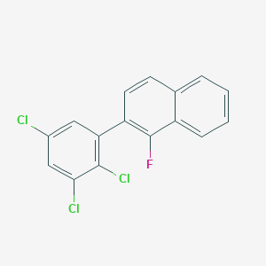 1-Fluoro-2-(2,3,5-trichlorophenyl)naphthalene