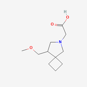 molecular formula C11H19NO3 B1478993 2-(8-(Methoxymethyl)-6-azaspiro[3.4]octan-6-yl)acetic acid CAS No. 2098109-46-5