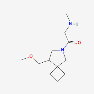 molecular formula C12H22N2O2 B1478995 1-(8-(Methoxymethyl)-6-azaspiro[3.4]octan-6-yl)-2-(methylamino)ethan-1-one CAS No. 2097985-64-1