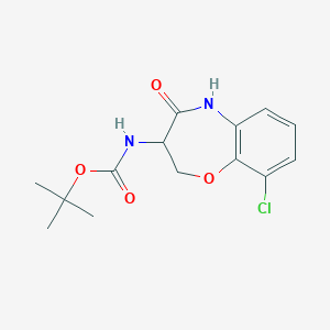 tert-butyl N-(9-chloro-4-oxo-3,5-dihydro-2H-1,5-benzoxazepin-3-yl)carbamate