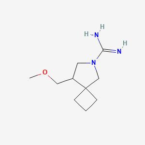 molecular formula C10H19N3O B1478997 8-(Methoxymethyl)-6-azaspiro[3.4]octane-6-carboximidamide CAS No. 2098109-66-9