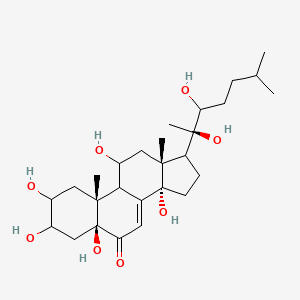 (5S,10R,13R,14S)-17-[(2R)-2,3-dihydroxy-6-methylheptan-2-yl]-2,3,5,11,14-pentahydroxy-10,13-dimethyl-1,2,3,4,9,11,12,15,16,17-decahydrocyclopenta[a]phenanthren-6-one