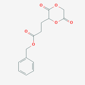 molecular formula C14H14O6 B14789976 (2S)-3,6-Dioxo-1,4-dioxane-2-propanoic acid benzylester 