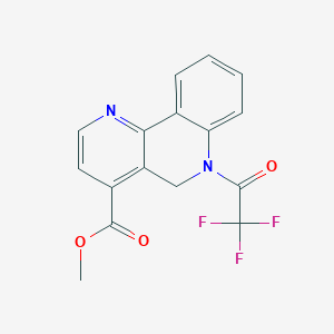 6-(2,2,2-Trifluoro-acetyl)-5,6-dihydro-benzo[H][1,6]naphthyridine-4-carboxylic acid methyl ester