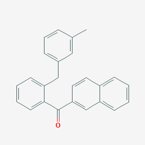 [2-(3-Methylbenzyl)phenyl](naphthalen-2-yl)methanone