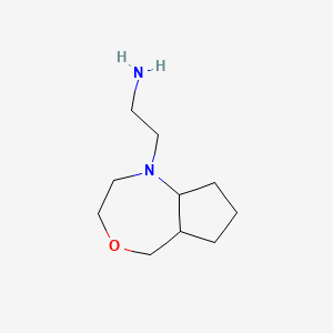 2-(octahydro-1H-cyclopenta[e][1,4]oxazepin-1-yl)ethan-1-amine