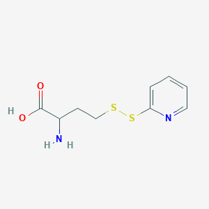 molecular formula C9H12N2O2S2 B14790074 (S)-2-amino-4-(2-(pyridin-2-yl)disulfanyl)butanoic acid 