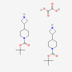 tert-butyl 4-(azetidin-3-yl)piperidine-1-carboxylate;oxalic acid