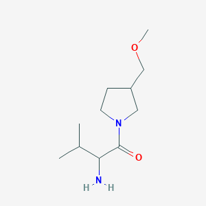 molecular formula C11H22N2O2 B14790087 2-Amino-1-[3-(methoxymethyl)pyrrolidin-1-yl]-3-methylbutan-1-one 