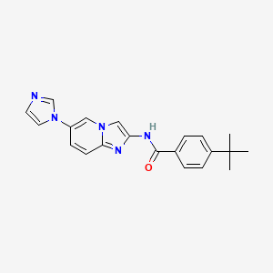 4-Tert-Butyl-N-[6-(1h-Imidazol-1-Yl)imidazo[1,2-A]pyridin-2-Yl]benzamide