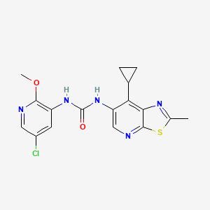 1-(5-Chloro-2-methoxypyridin-3-yl)-3-(7-cyclopropyl-2-methylthiazolo[5,4-b]pyridin-6-yl)urea