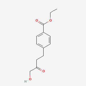 Ethyl 4-(4-hydroxy-3-oxobutyl)benzoate