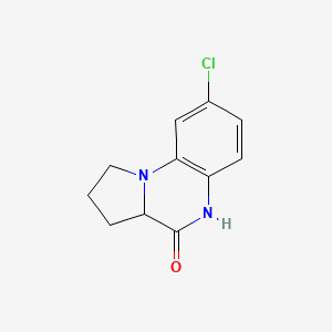 8-chloro-2,3,3a,5-tetrahydro-1H-pyrrolo[1,2-a]quinoxalin-4-one