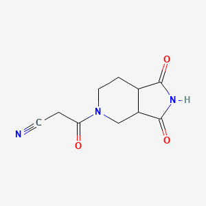 3-(1,3-dioxooctahydro-5H-pyrrolo[3,4-c]pyridin-5-yl)-3-oxopropanenitrile