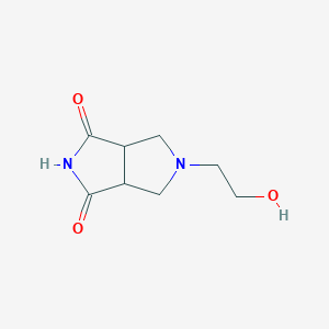 molecular formula C8H12N2O3 B1479020 5-(2-hydroxyethyl)tetrahydropyrrolo[3,4-c]pyrrole-1,3(2H,3aH)-dione CAS No. 2098001-38-6
