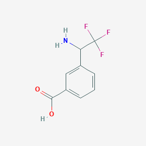 3-(1-Amino-2,2,2-trifluoroethyl)benzoic acid