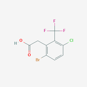 2-(6-Bromo-3-chloro-2-(trifluoromethyl)phenyl)acetic acid