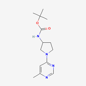 tert-butyl N-[1-(6-methylpyrimidin-4-yl)pyrrolidin-3-yl]carbamate