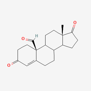 (8xi,9xi,14xi)-3,17-Dioxoandrost-4-en-19-al