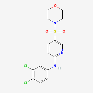 N-(3,4-Dichlorophenyl)-5-(morpholinosulfonyl)pyridin-2-amine