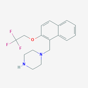 1-((2-(2,2,2-Trifluoroethoxy)naphthalen-1-yl)methyl)piperazine