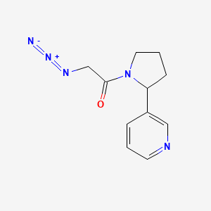 2-Azido-1-(2-(pyridin-3-yl)pyrrolidin-1-yl)ethan-1-one