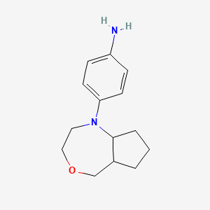 4-(octahydro-1H-cyclopenta[e][1,4]oxazepin-1-yl)aniline