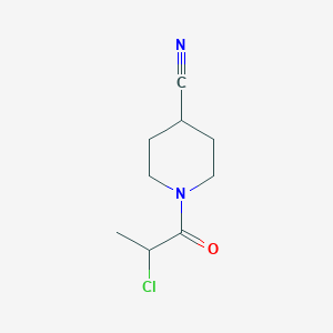 1-(2-Chloropropanoyl)piperidine-4-carbonitrile